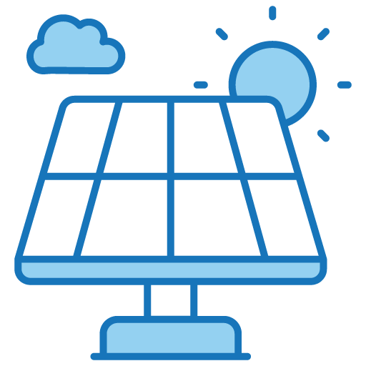Icône panneau photovoltaïque