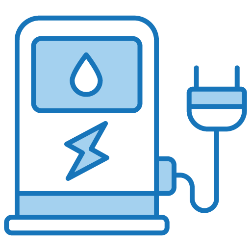 Icône borne de recharge électrique